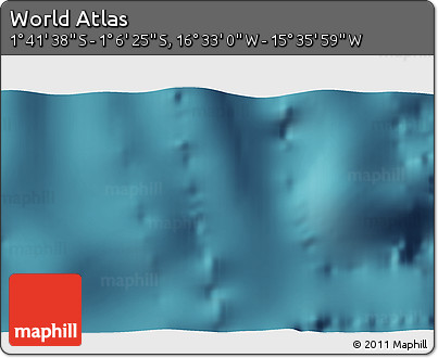 Satellite 3D Map of the Area around 1° 24' 2" S, 16° 4' 29" W