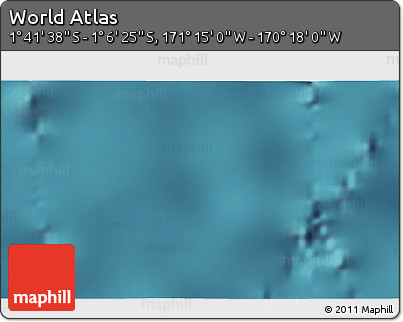 Satellite 3D Map of the Area around 1° 24' 2" S, 170° 46' 30" W