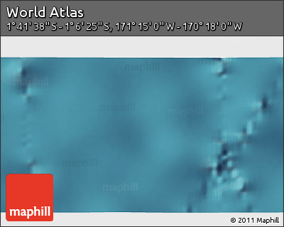 Satellite 3D Map of the Area around 1° 24' 2" S, 170° 46' 30" W