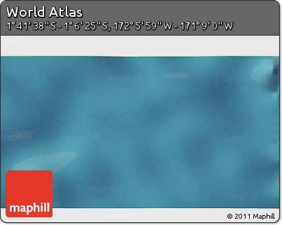Satellite 3D Map of the Area around 1° 24' 2" S, 171° 37' 30" W