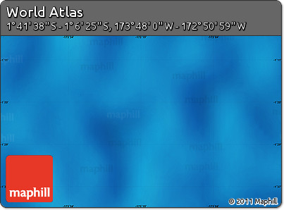 Physical Map of the Area around 1° 24' 2" S, 173° 19' 29" W