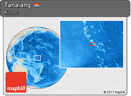 Shaded Relief Location Map of Tanaiang