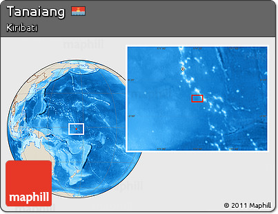 Shaded Relief Location Map of Tanaiang