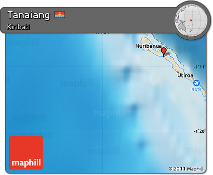 Shaded Relief Map of Tanaiang