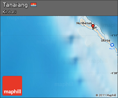 Shaded Relief Map of Tanaiang