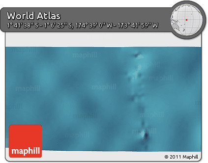Satellite 3D Map of the Area around 1° 24' 2" S, 174° 10' 30" W