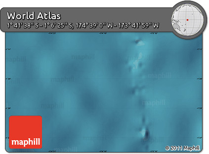 Satellite Map of the Area around 1° 24' 2" S, 174° 10' 30" W