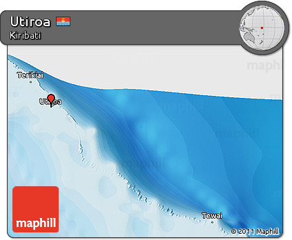 Political 3D Map of Utiroa