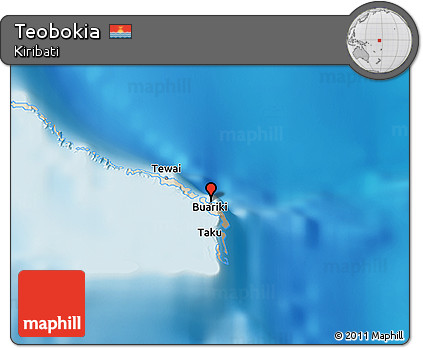 Shaded Relief 3D Map of Teobokia