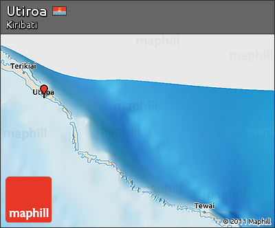 Shaded Relief 3D Map of Utiroa