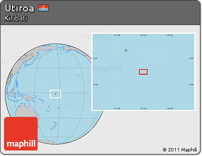 Gray Location Map of Utiroa