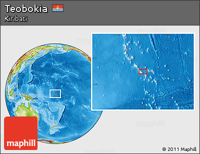 Physical Location Map of Teobokia
