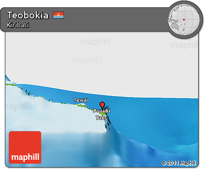 Physical Panoramic Map of Teobokia