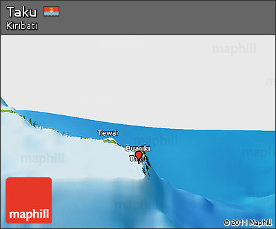 Physical Panoramic Map of Taku