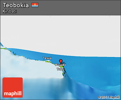 Physical Panoramic Map of Teobokia