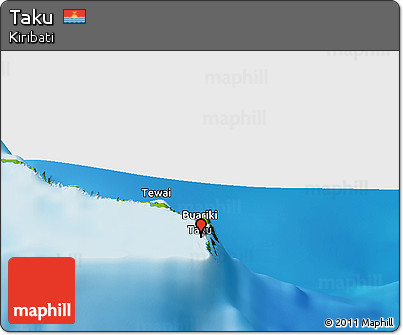 Physical Panoramic Map of Taku