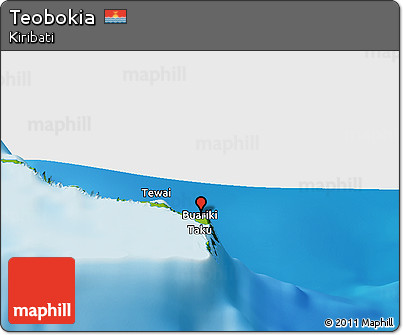 Physical Panoramic Map of Teobokia