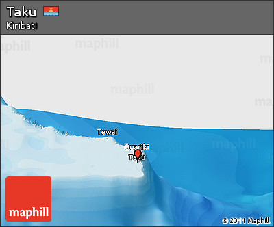 Political Panoramic Map of Taku