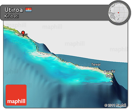 Satellite Panoramic Map of Utiroa