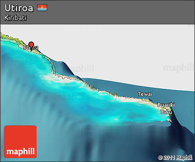 Satellite Panoramic Map of Utiroa
