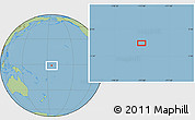 Savanna Style Location Map of the area around 1° 24' 2" S, 175° 1' 30" W