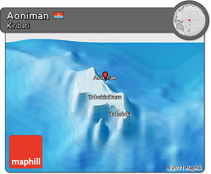 Political 3D Map of Aoniman