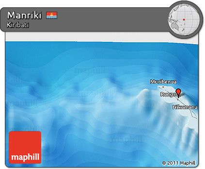 Political 3D Map of Manriki