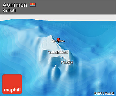 Political 3D Map of Aoniman