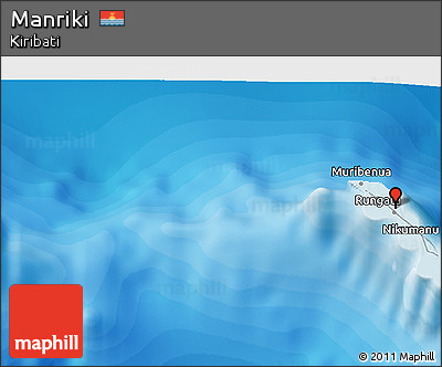 Political 3D Map of Manriki