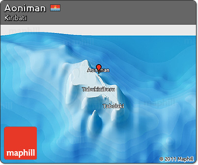 Political 3D Map of Aoniman