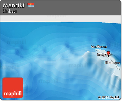 Political 3D Map of Manriki