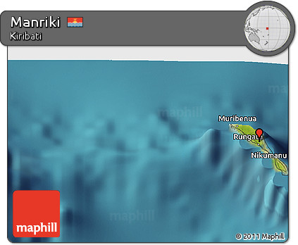 Satellite 3D Map of Manriki