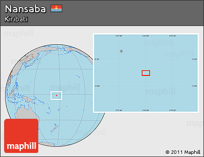Gray Location Map of Nansaba