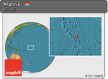 Satellite Location Map of Manriki