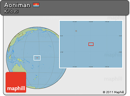 Savanna Style Location Map of Aoniman