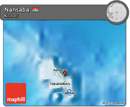 Shaded Relief Map of Nansaba