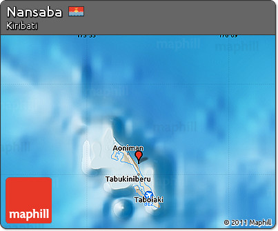 Shaded Relief Map of Nansaba
