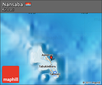 Shaded Relief Map of Nansaba