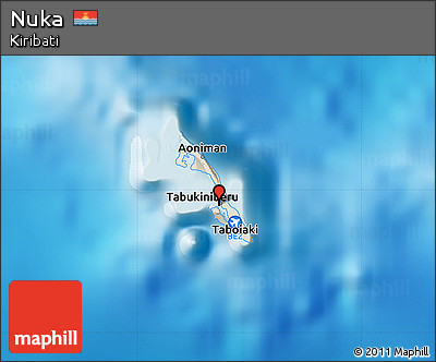 Shaded Relief Map of Nuka