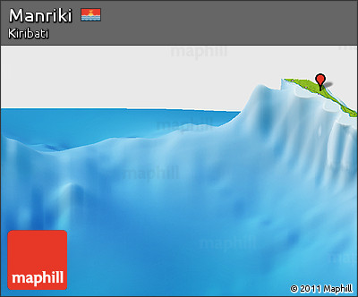 Physical Panoramic Map of Manriki