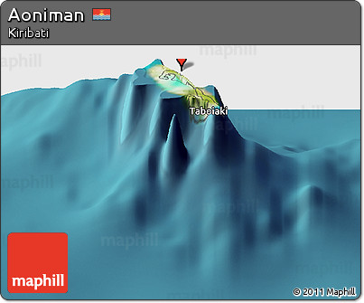 Satellite Panoramic Map of Aoniman