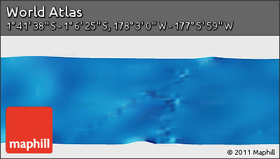 Physical Panoramic Map of the Area around 1° 24' 2" S, 177° 34' 29" W