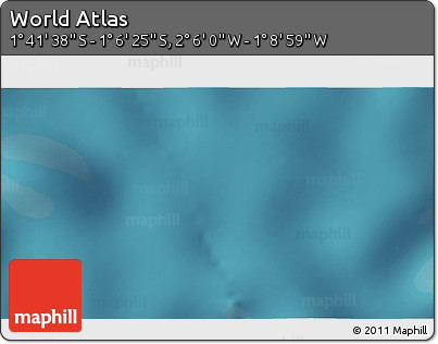 Satellite 3D Map of the Area around 1° 24' 2" S, 1° 37' 30" W