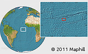 Satellite Location Map of the area around 1° 24' 2" S, 21° 10' 29" W