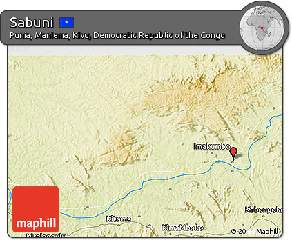 Physical 3D Map of Sabuni
