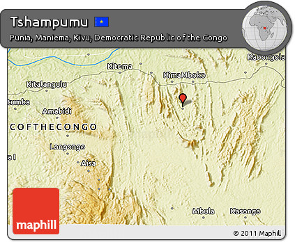 Physical 3D Map of Tshampumu