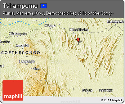 Physical 3D Map of Tshampumu