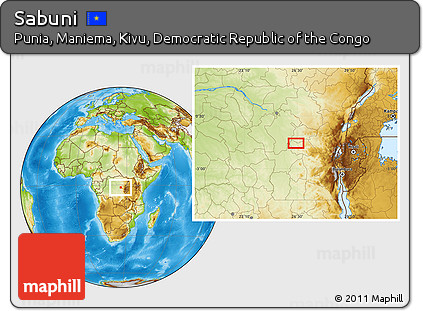 Physical Location Map of Sabuni