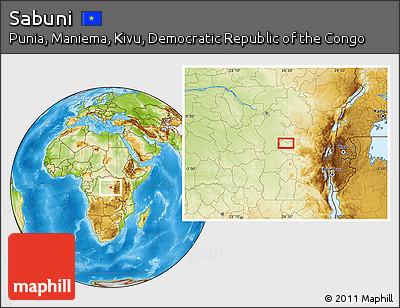 Physical Location Map of Sabuni