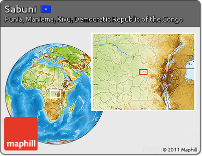 Physical Location Map of Sabuni